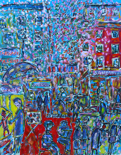 Montmartre en couleurs di Jean Mirre, Pittura in vendita su Singulart