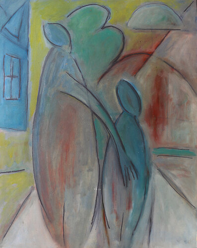 exMother and child van Jean Mirre, Schilderij te koop op Singulart