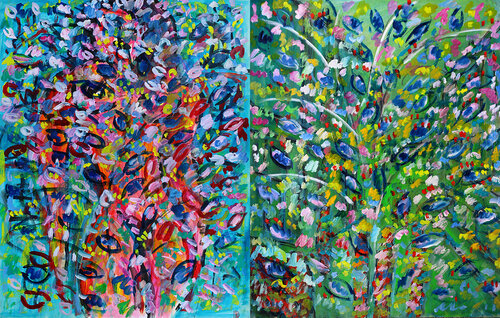 Osiris Bunch + January Bunch von Jean Mirre, Malerei kaufen auf Singulart