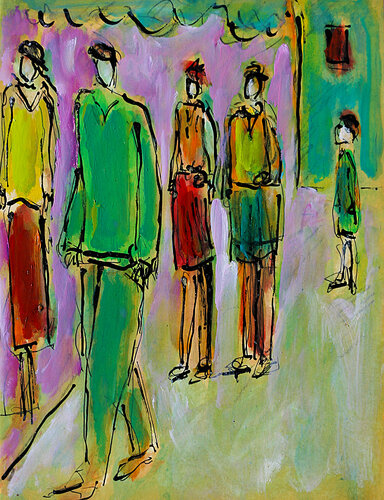 exPlum pudding van Jean Mirre, Schilderij te koop op Singulart