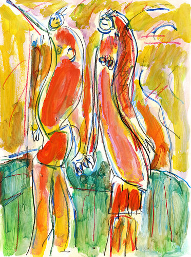 Fiesta van Jean Mirre, Schilderij te koop op Singulart