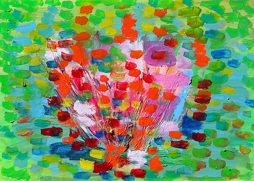 Nymphéabstrait di Jean Mirre, Pittura in vendita su Singulart