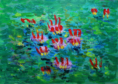 Petit bain by Jean Mirre, Painting for Sale on Singulart