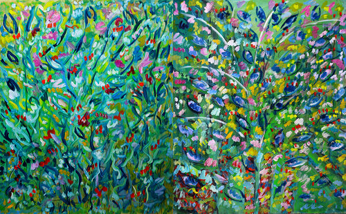 Couché dans le foin + January Bunch von Jean Mirre, Malerei kaufen auf Singulart