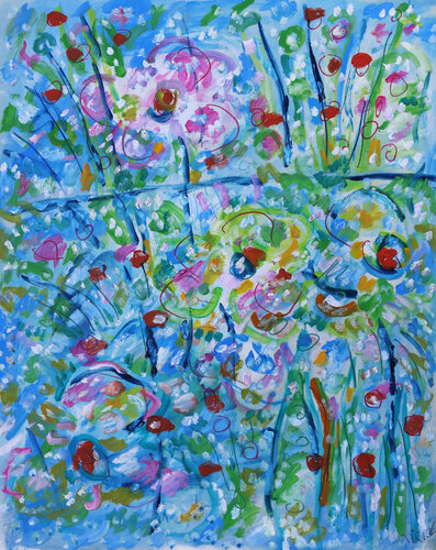 Paradis bleus von Jean Mirre, Malerei kaufen auf Singulart