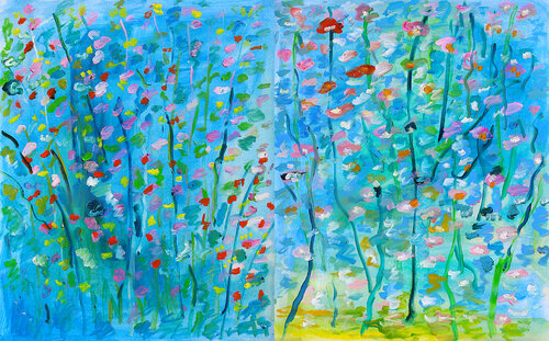 Primavera + Insouciance von Jean Mirre, Malerei kaufen auf Singulart