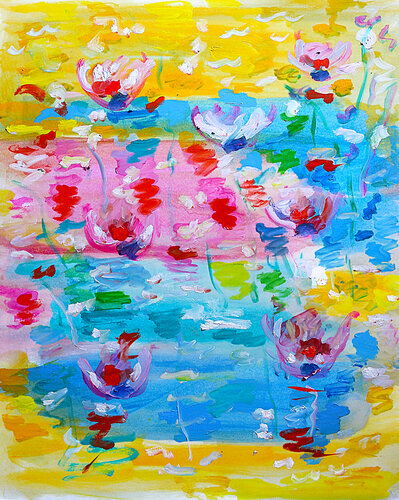 exFlots mobiles van Jean Mirre, Schilderij te koop op Singulart