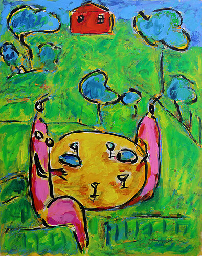 Warm picnic van Jean Mirre, Schilderij te koop op Singulart