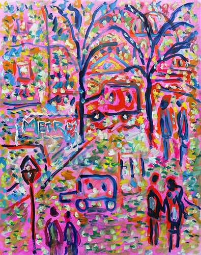 Place Monge  SOLD von Jean Mirre, Malerei kaufen auf Singulart
