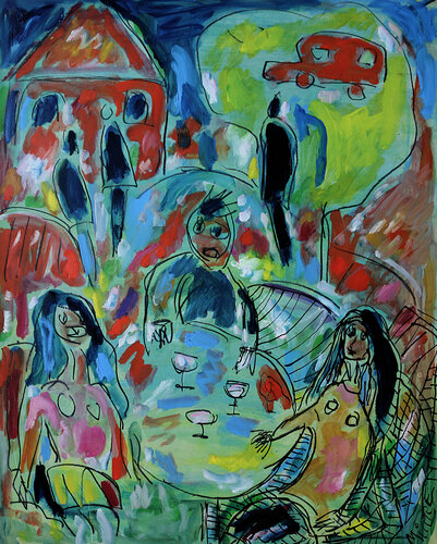 Car drink van Jean Mirre, Schilderij te koop op Singulart