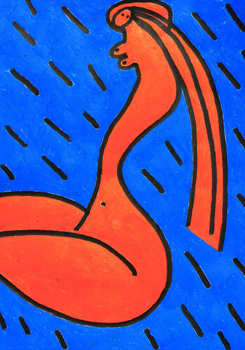 exThé au Sahara van Jean Mirre, Schilderij te koop op Singulart