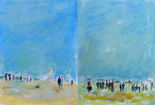 Plage de Deauville + Cabourg Jean Mirre