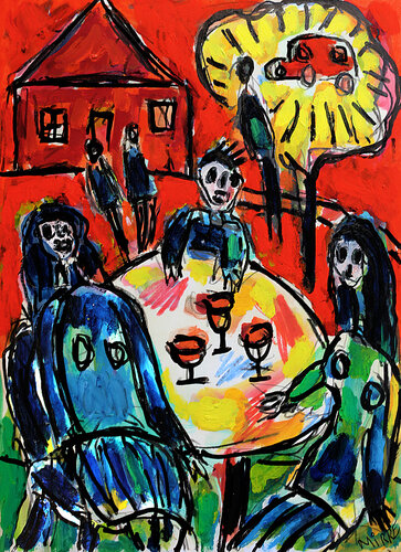 Apéromobile van Jean Mirre, Schilderij te koop op Singulart