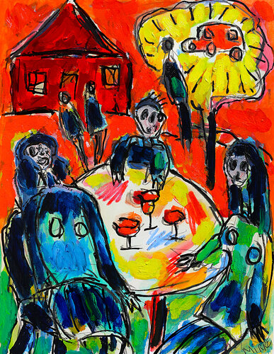 Apéromobile van Jean Mirre, Schilderij te koop op Singulart