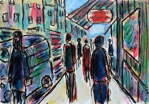 Expérience de la rue van Jean Mirre, Schilderij te koop op Singulart
