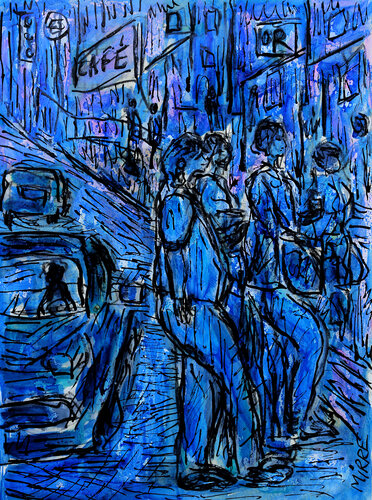 Visite du marais by Jean Mirre, Painting for Sale on Singulart
