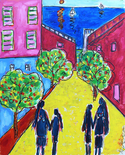 Vers Menton by Jean Mirre, Painting for Sale on Singulart