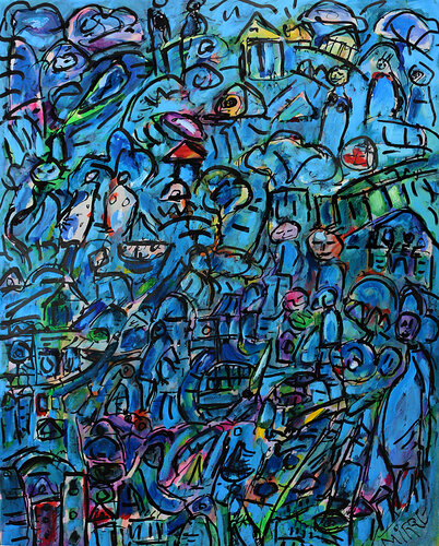 Lycée by Jean Mirre, Painting for Sale on Singulart