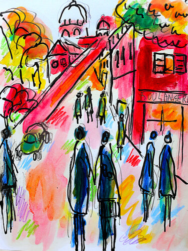 exVieux Paris van Jean Mirre, Schilderij te koop op Singulart