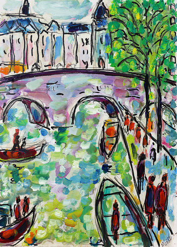 Fluctuat di Jean Mirre, Pittura in vendita su Singulart