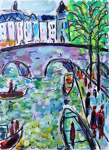 Fluctuat de Jean Mirre, Pintura a la venta en Singulart