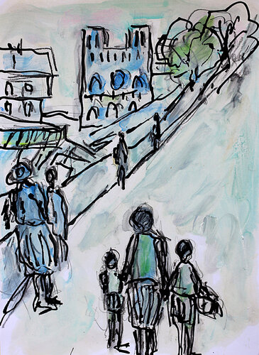 Monoparentale de Jean Mirre, Pintura a la venta en Singulart