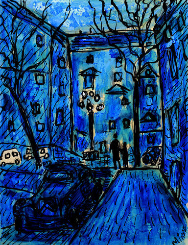 Place de Furstenberg by Jean Mirre, Painting for Sale on Singulart