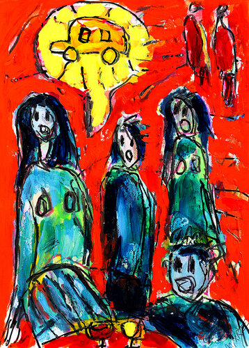 Car God van Jean Mirre, Schilderij te koop op Singulart