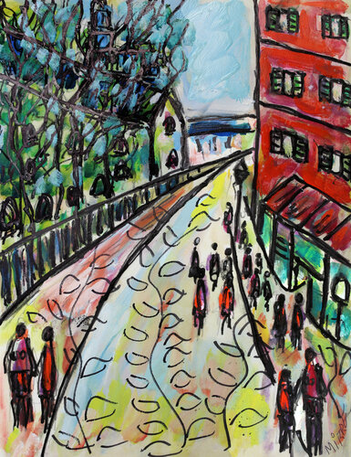 Déambuler van Jean Mirre, Schilderij te koop op Singulart