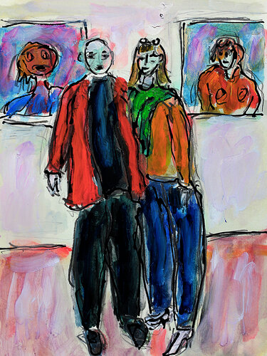 Galeristes di Jean Mirre, Pittura in vendita su Singulart