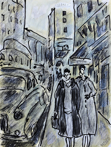 Hermès by Jean Mirre, Painting for Sale on Singulart