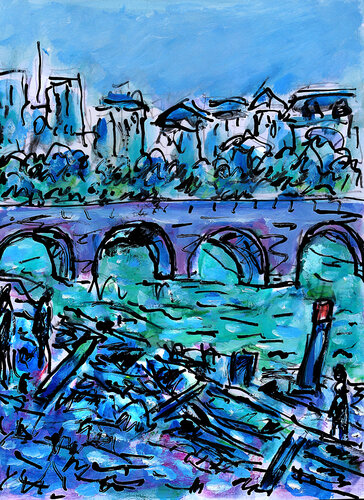 Quais de Paris von Jean Mirre, Malerei kaufen auf Singulart