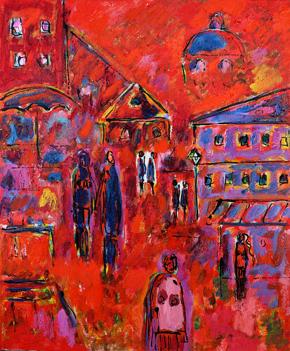 Summer in Paris di Jean Mirre, Pittura in vendita su Singulart