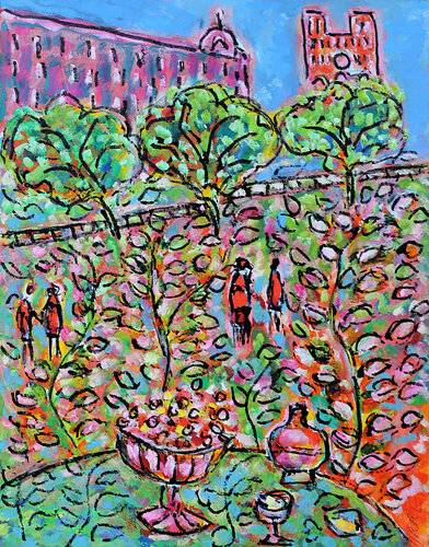 Breakfast in Paris de Jean Mirre, Pintura a la venta en Singulart