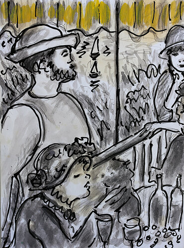 Les canotiers de Renoir von Jean Mirre, Malerei kaufen auf Singulart