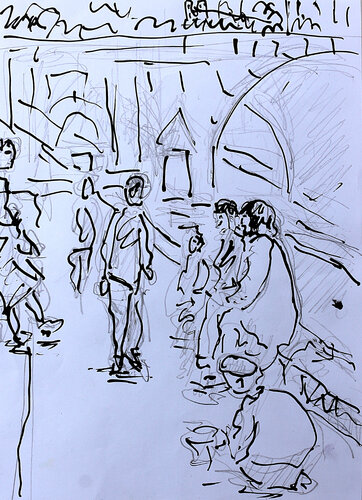exEnfants de Paris van Jean Mirre, Schilderij te koop op Singulart