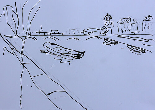 Rive droite van Jean Mirre, Schilderij te koop op Singulart