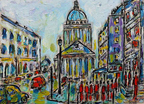 Panthéon,Paris di Jean Mirre, Pittura in vendita su Singulart