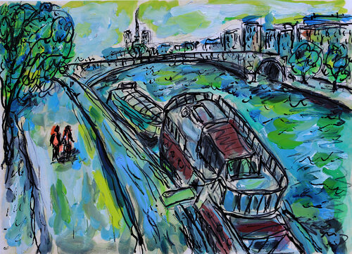 Pont de la Tournelle von Jean Mirre, Malerei kaufen auf Singulart