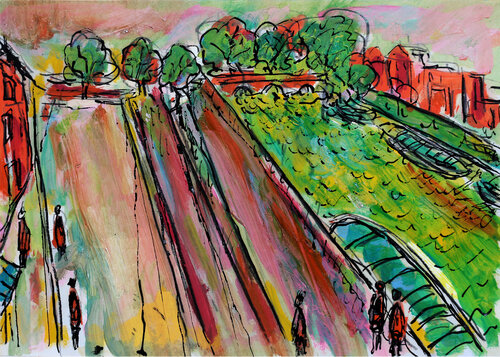 Quais parisiens di Jean Mirre, Pittura in vendita su Singulart