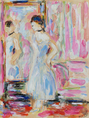 La psyché ( d'après Berthe Morisot ) von Jean Mirre, Malerei kaufen auf Singulart