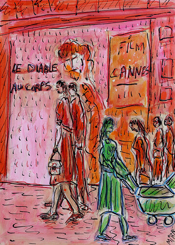 Le diable au corps van Jean Mirre, Schilderij te koop op Singulart