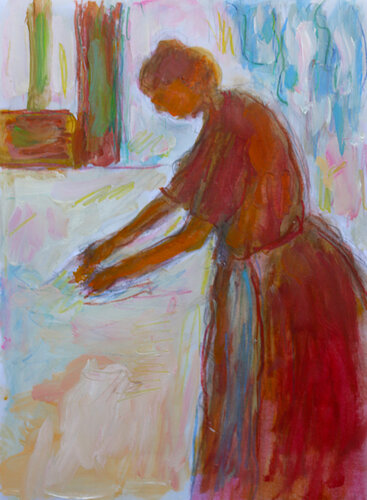 D'après Degas Le repassage van Jean Mirre, Schilderij te koop op Singulart