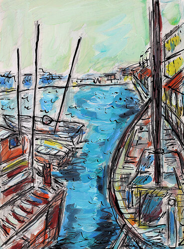 Honfleur von Jean Mirre, Malerei kaufen auf Singulart