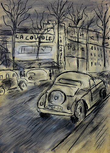 La Coupole de nuit van Jean Mirre, Schilderij te koop op Singulart