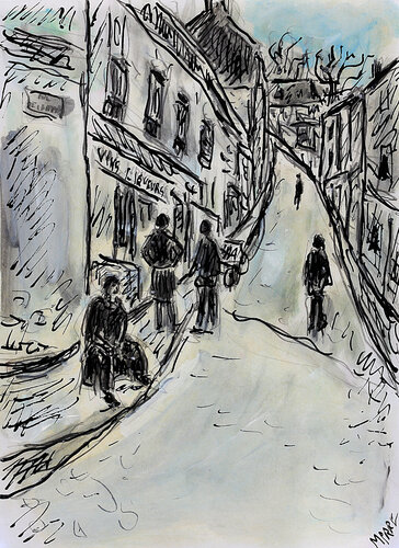 Rue de la Mare van Jean Mirre, Schilderij te koop op Singulart