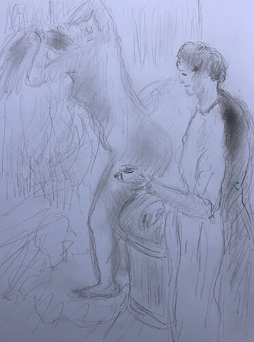 D'après Degas La tasse de café by Jean Mirre, Painting for Sale on Singulart