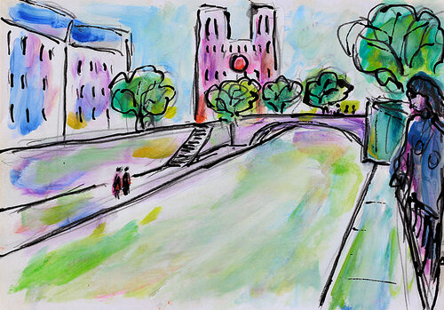 ND Blues van Jean Mirre, Schilderij te koop op Singulart