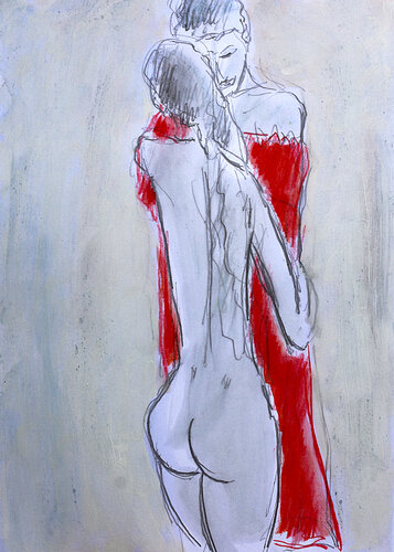 Mère et fille d'après Schiele von Jean Mirre, Malerei kaufen auf Singulart