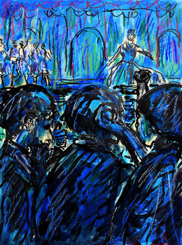 Vue d'orchestre d'après Degas von Jean Mirre, Malerei kaufen auf Singulart